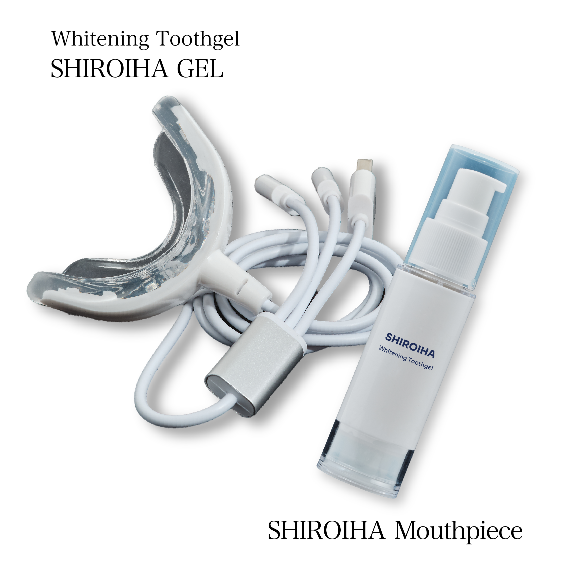 SHIROIHA GEL&Mouthpiece set